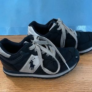 GUC Polo Ralph Lauren Toddler Navy Sneakers sz 10.5
